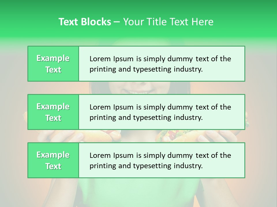Big People Hot PowerPoint Template