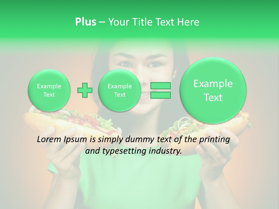 Big People Hot PowerPoint Template