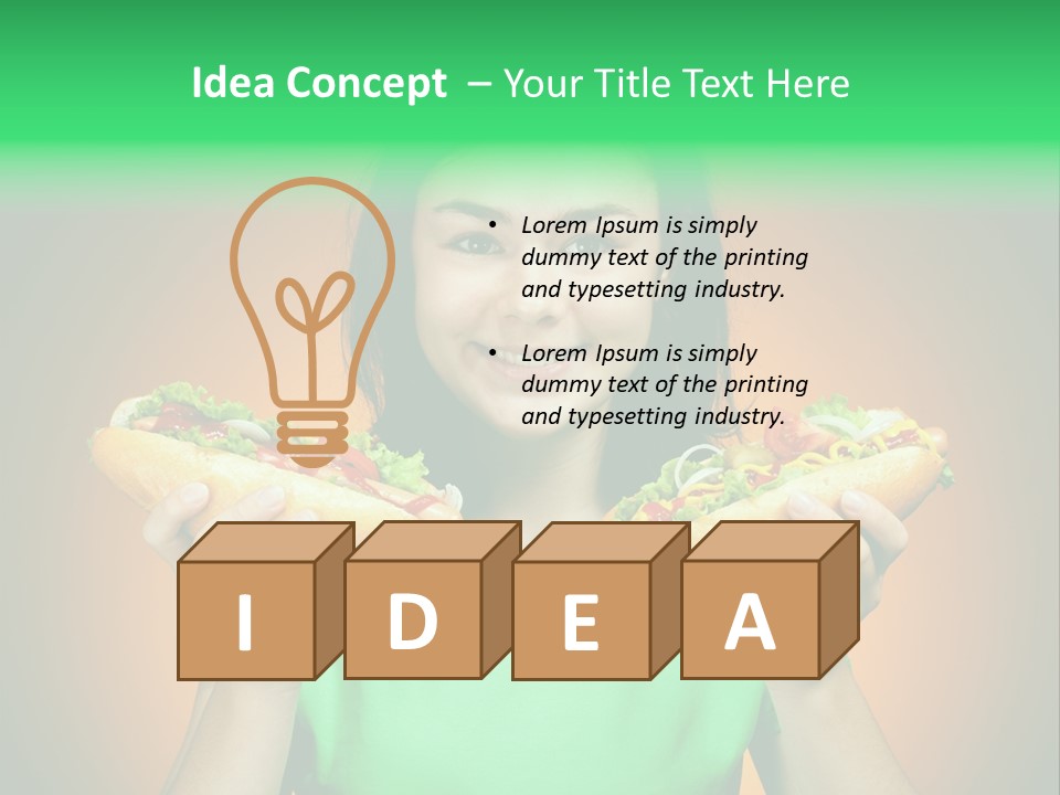 Big People Hot PowerPoint Template