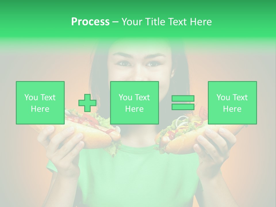 Big People Hot PowerPoint Template