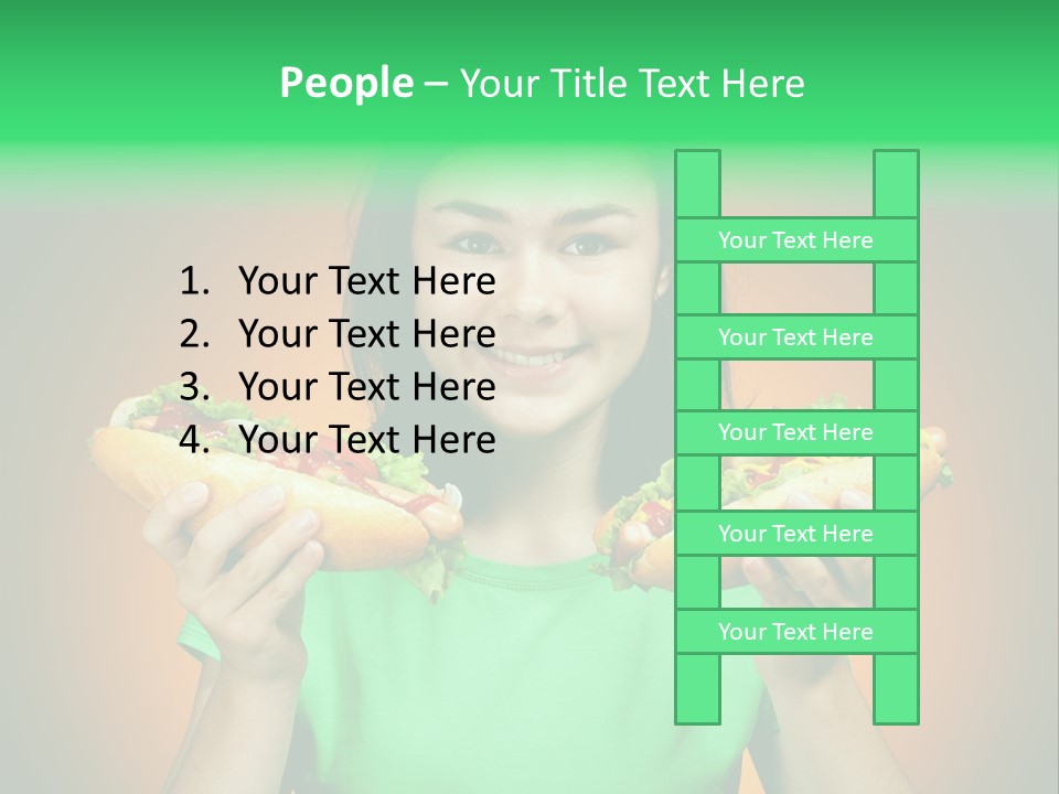 Big People Hot PowerPoint Template