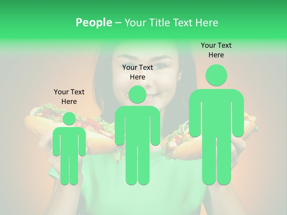 Big People Hot PowerPoint Template