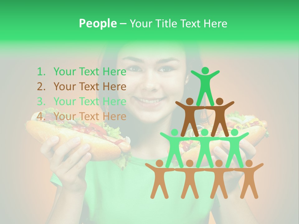 Big People Hot PowerPoint Template