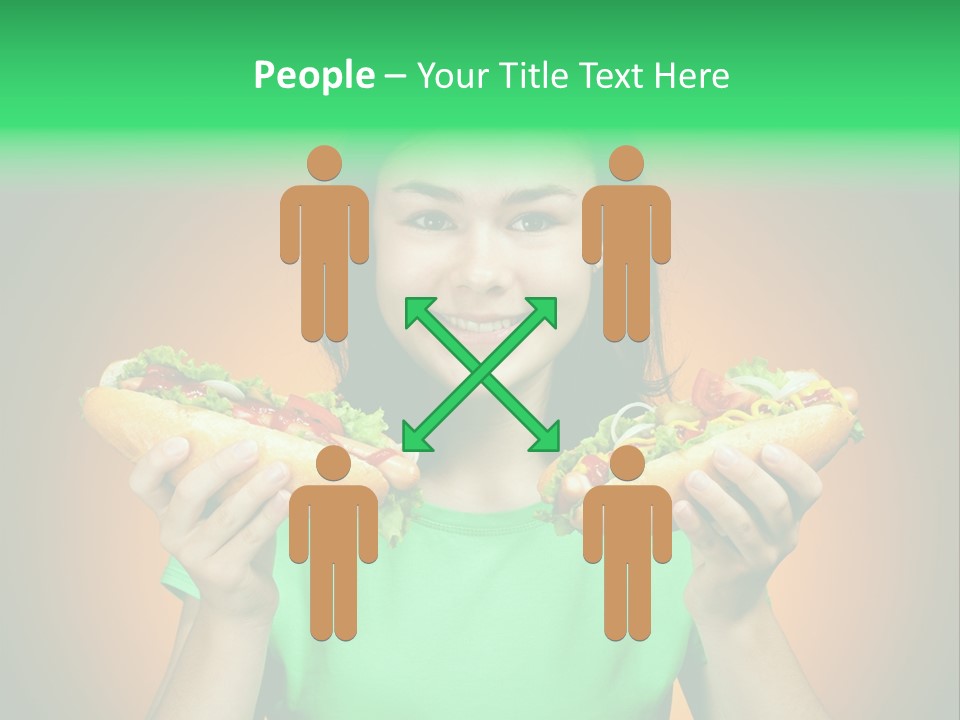 Big People Hot PowerPoint Template