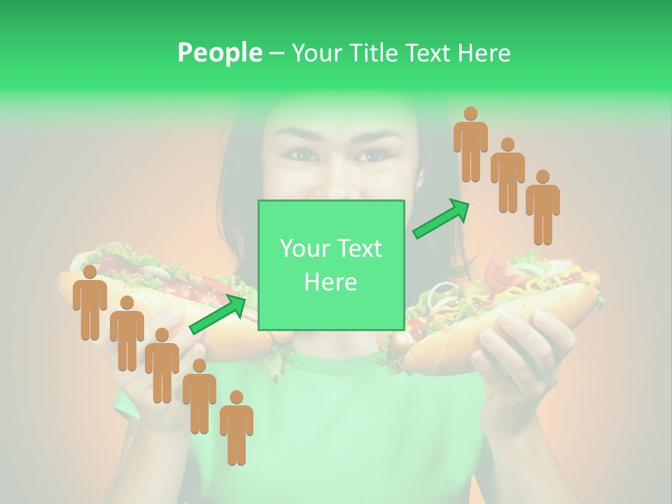 Big People Hot PowerPoint Template