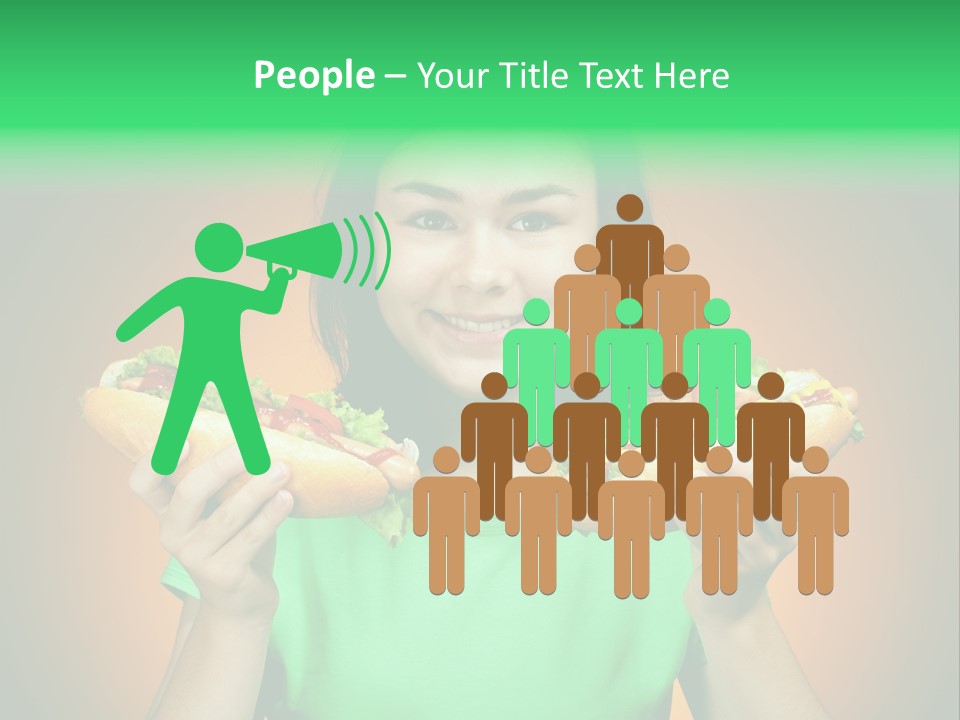 Big People Hot PowerPoint Template