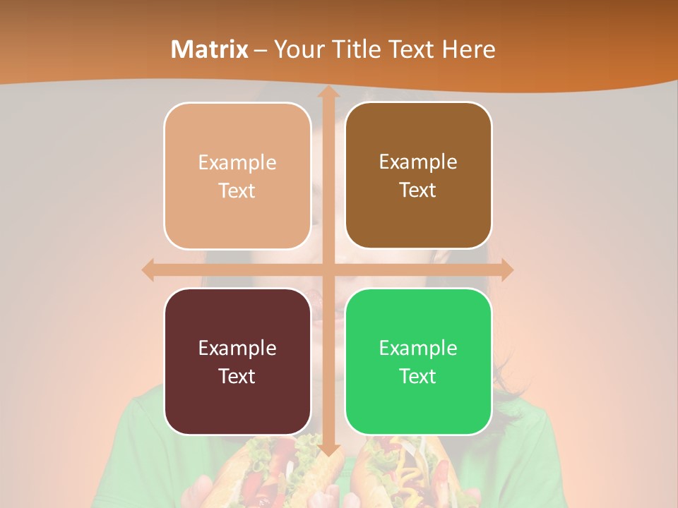 Background Hungry Female PowerPoint Template