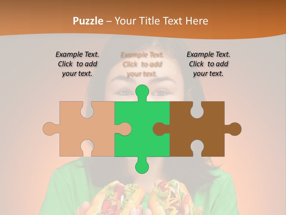 Background Hungry Female PowerPoint Template