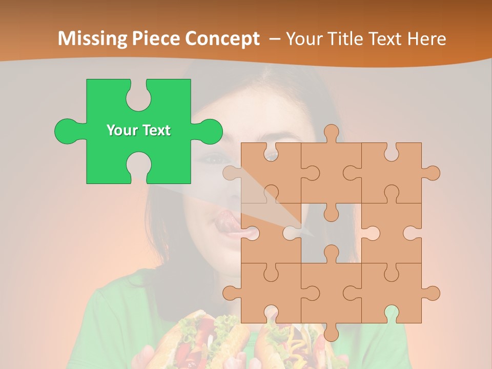 Background Hungry Female PowerPoint Template