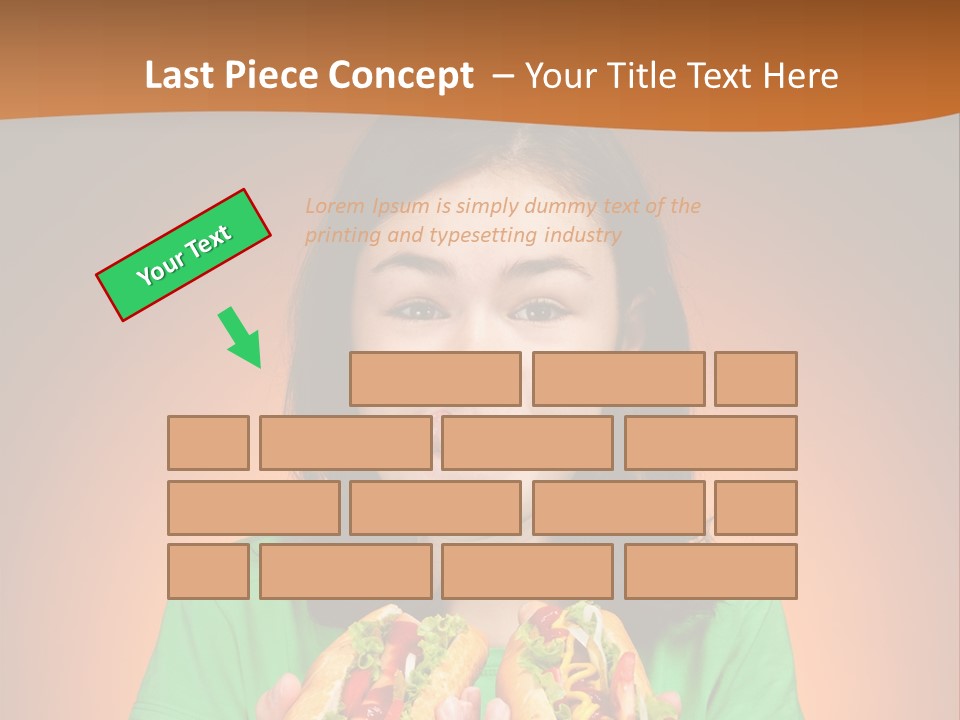 Background Hungry Female PowerPoint Template