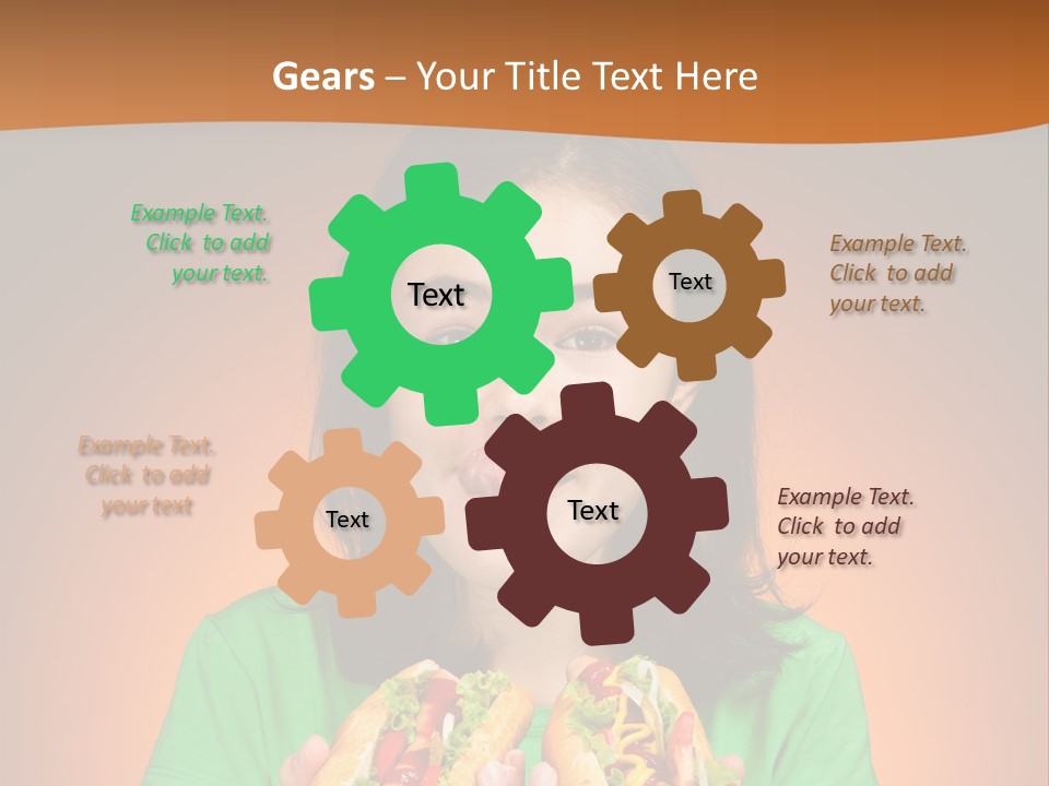 Background Hungry Female PowerPoint Template