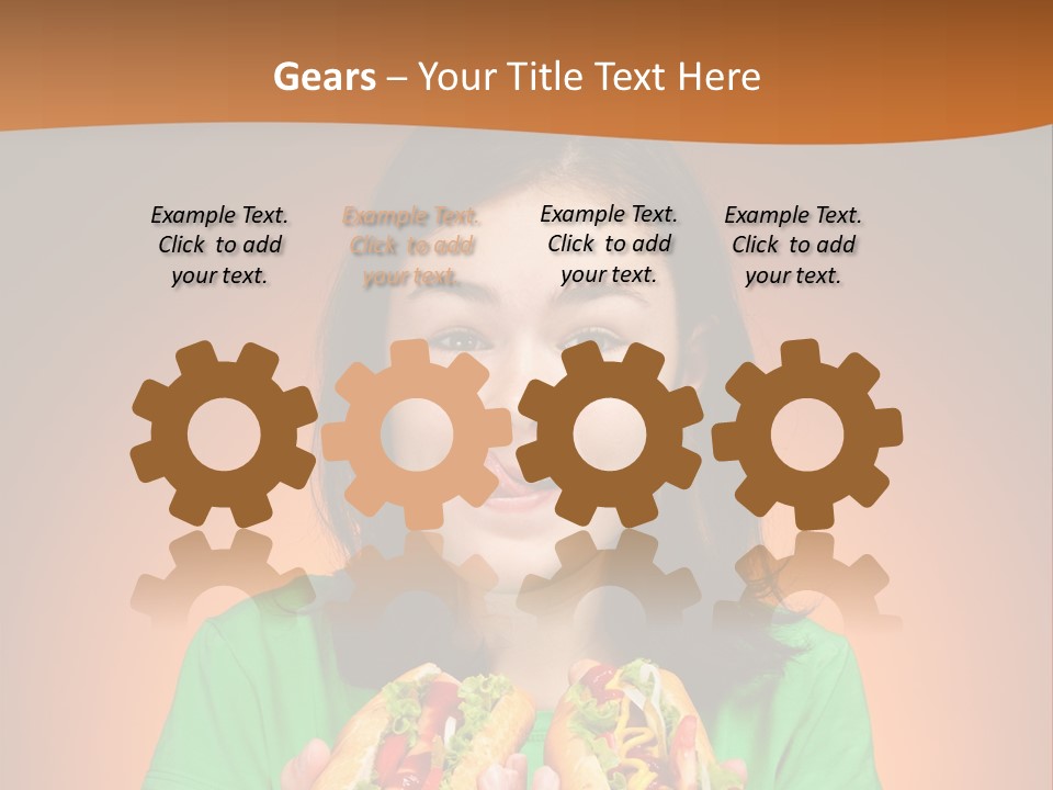 Background Hungry Female PowerPoint Template