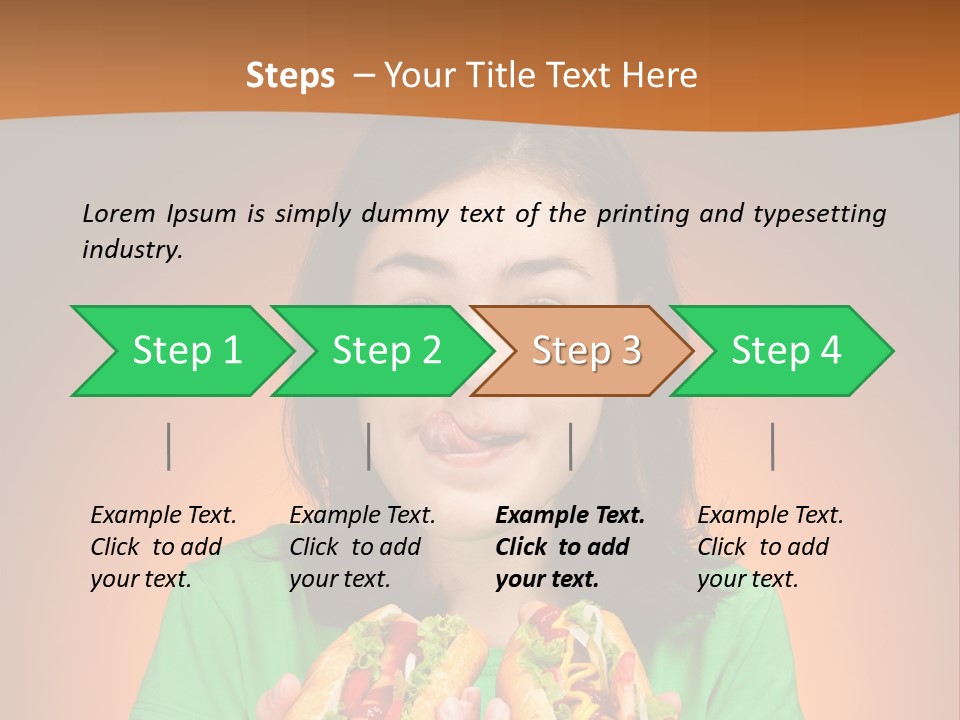 Background Hungry Female PowerPoint Template