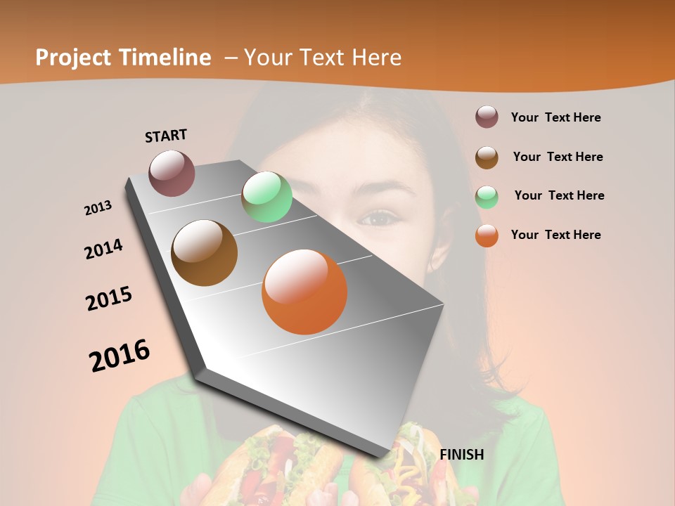 Background Hungry Female PowerPoint Template