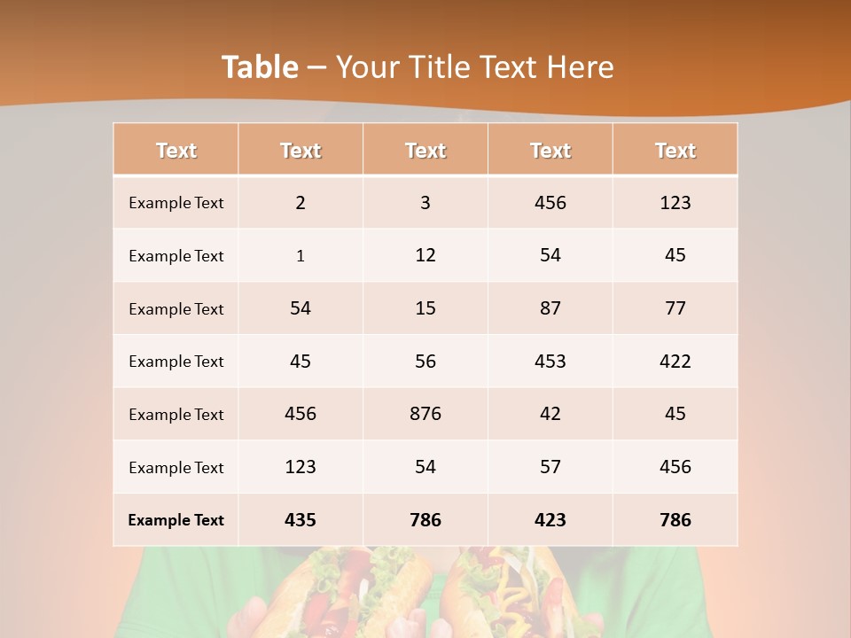 Background Hungry Female PowerPoint Template