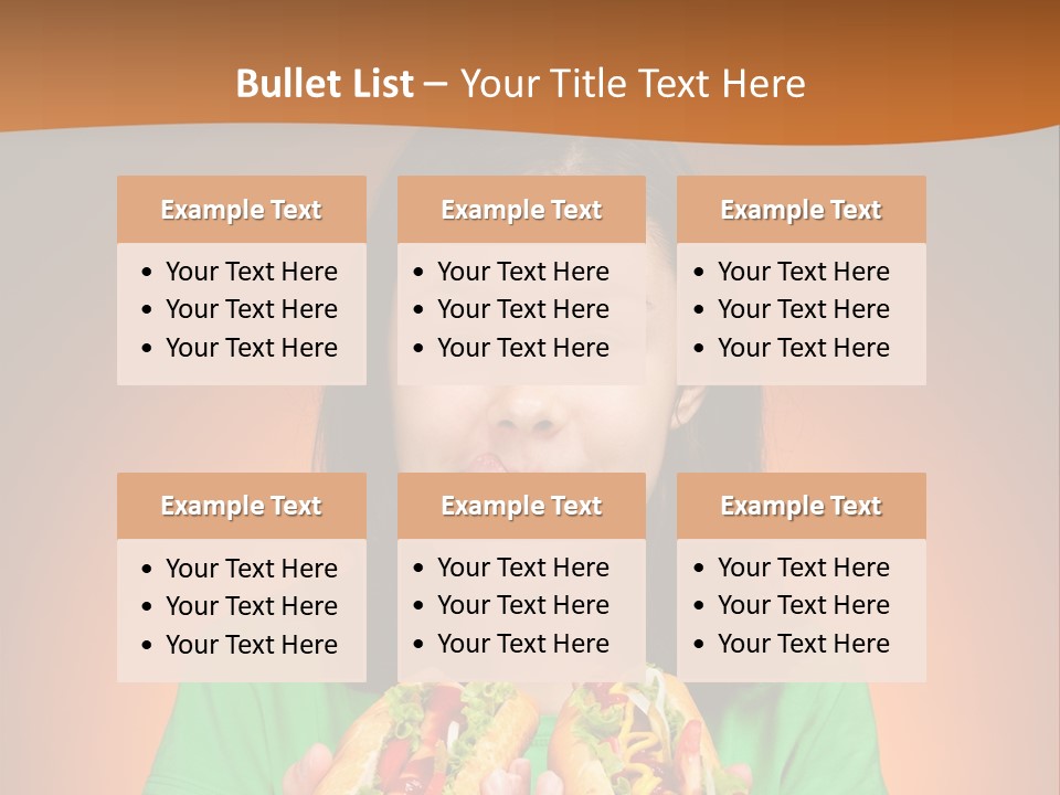 Background Hungry Female PowerPoint Template