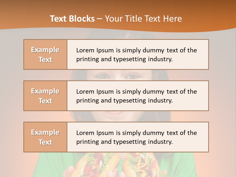 Background Hungry Female PowerPoint Template