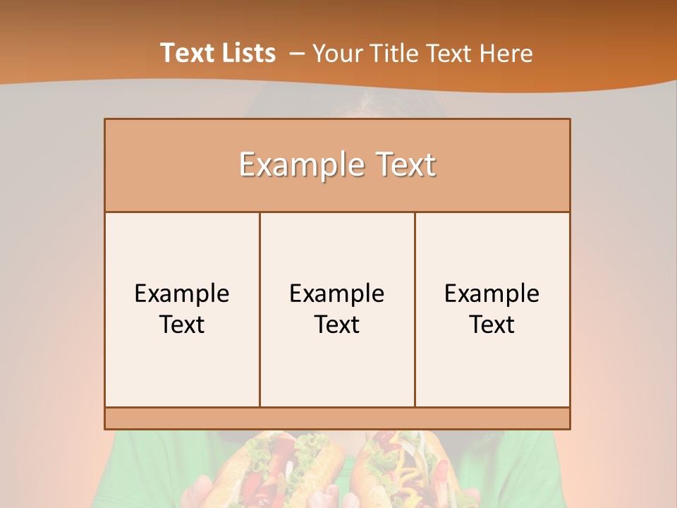 Background Hungry Female PowerPoint Template