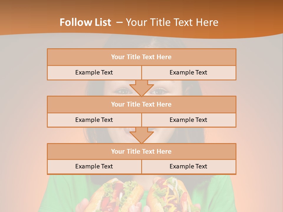 Background Hungry Female PowerPoint Template