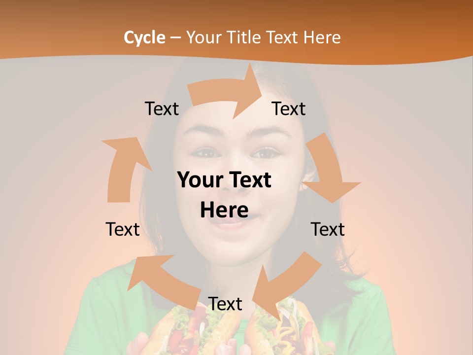 Background Hungry Female PowerPoint Template