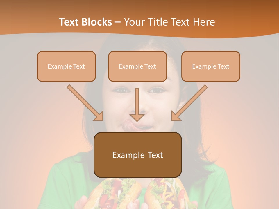 Background Hungry Female PowerPoint Template