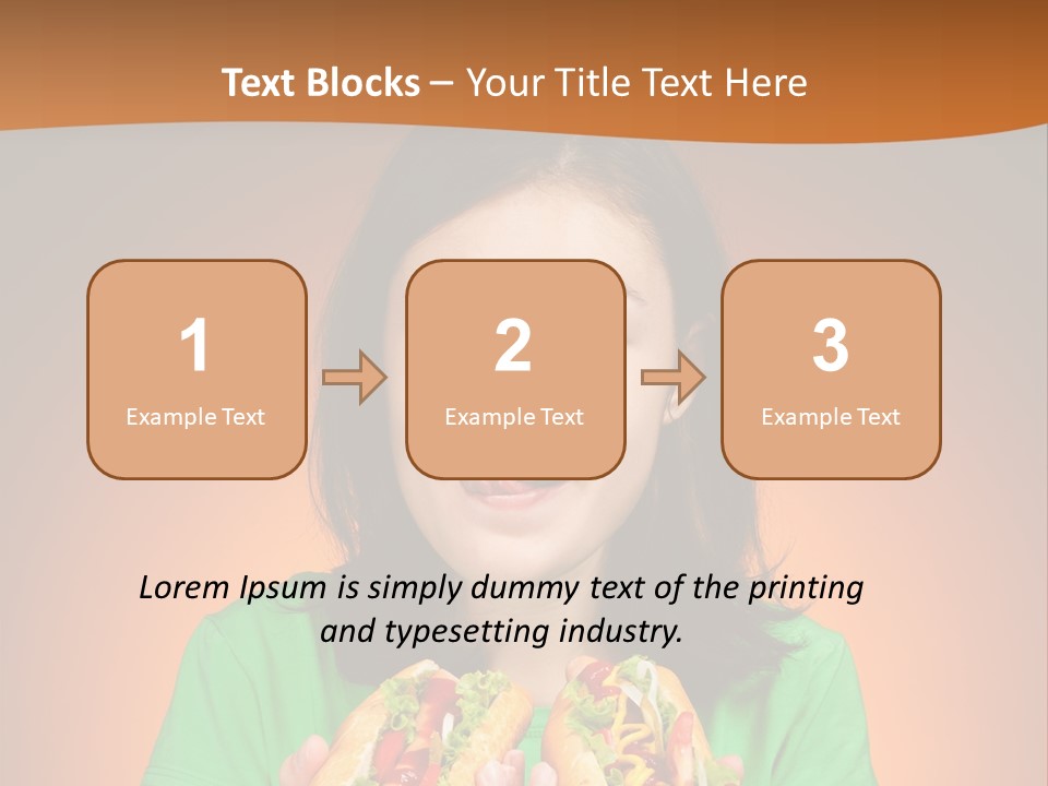 Background Hungry Female PowerPoint Template