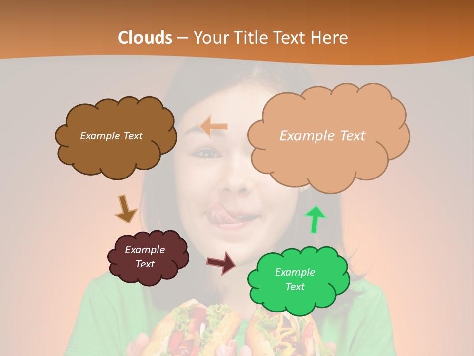 Background Hungry Female PowerPoint Template