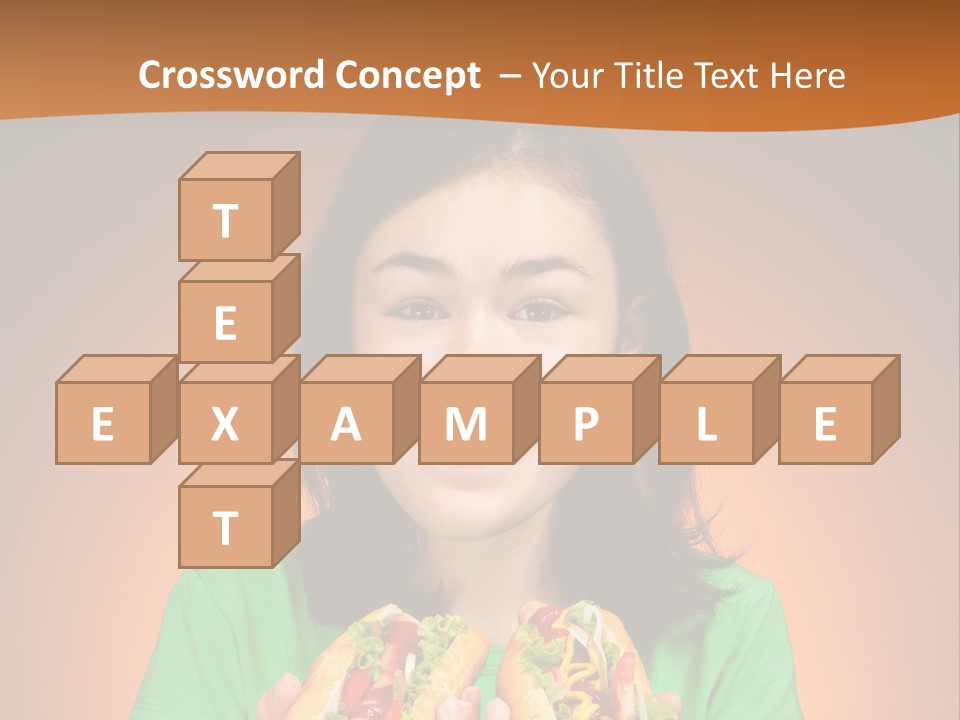 Background Hungry Female PowerPoint Template