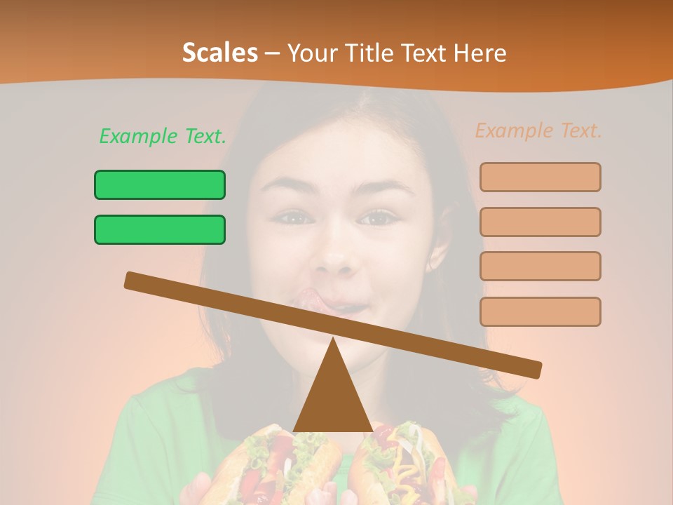 Background Hungry Female PowerPoint Template