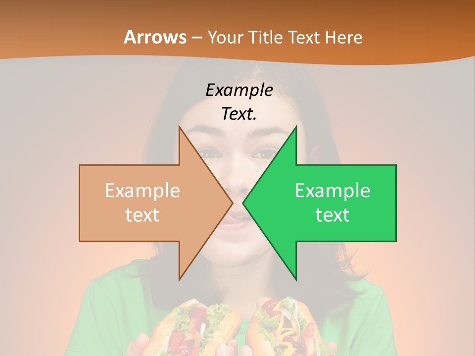 Background Hungry Female PowerPoint Template