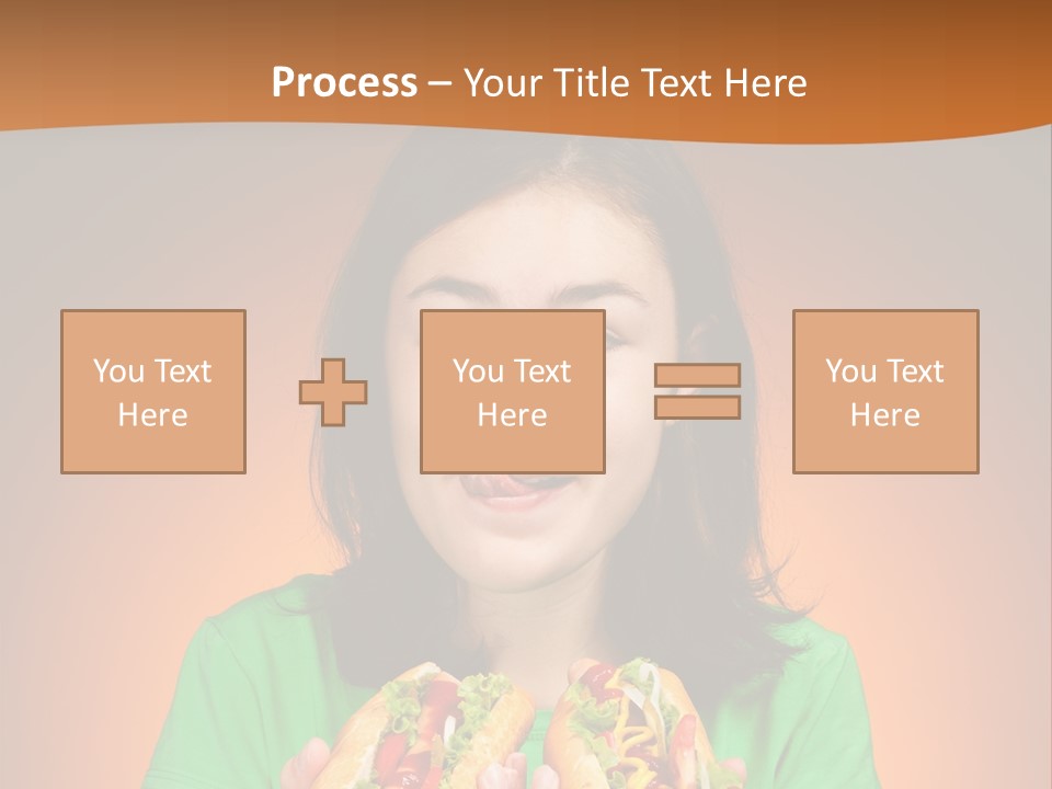 Background Hungry Female PowerPoint Template