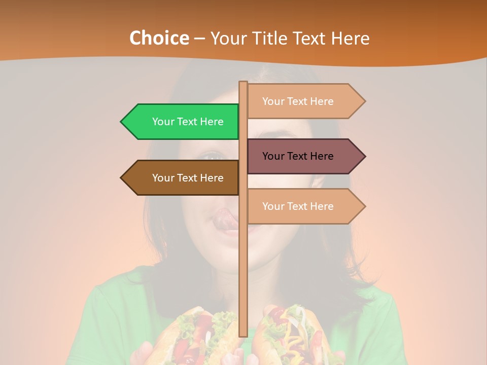 Background Hungry Female PowerPoint Template