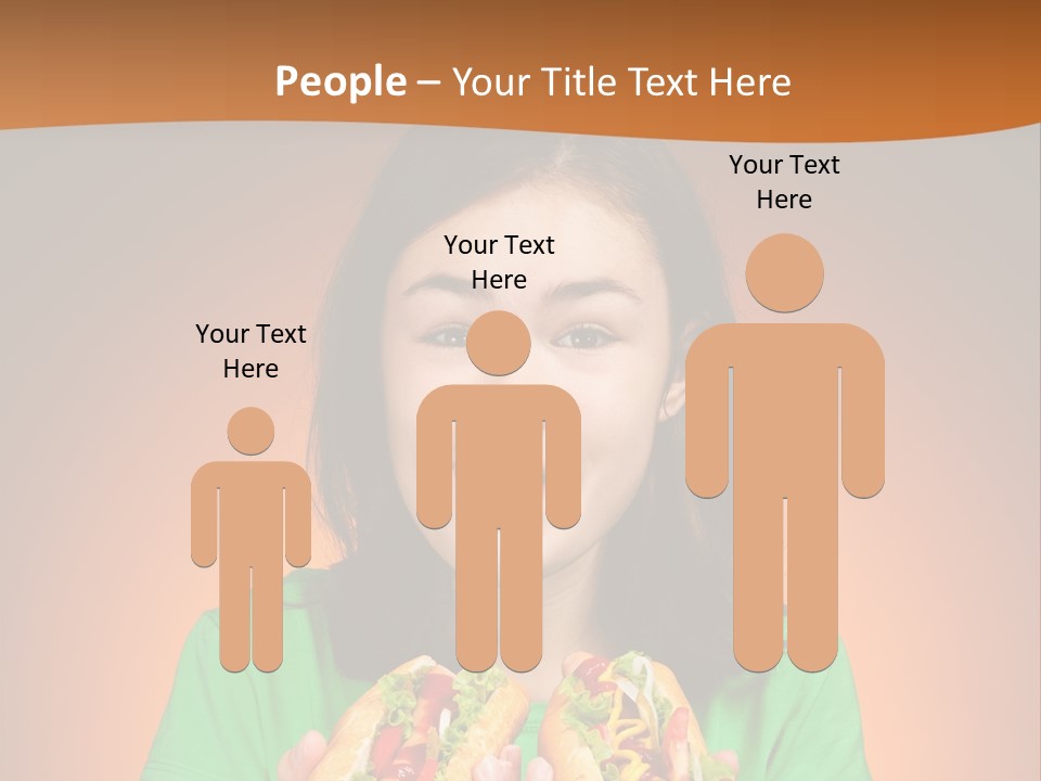 Background Hungry Female PowerPoint Template