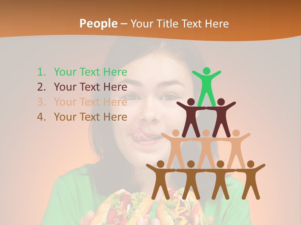 Background Hungry Female PowerPoint Template