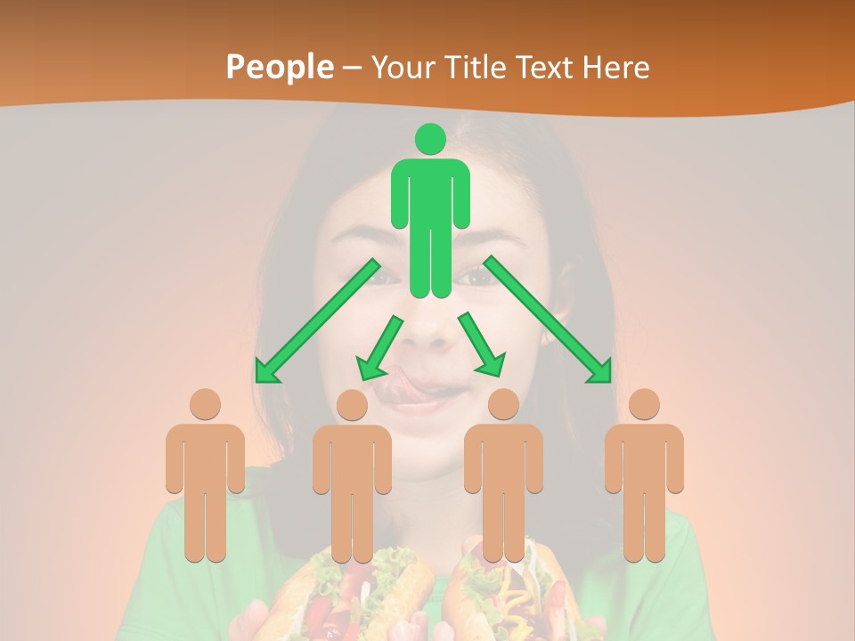 Background Hungry Female PowerPoint Template