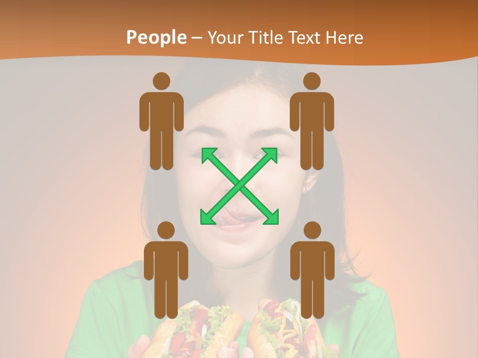Background Hungry Female PowerPoint Template