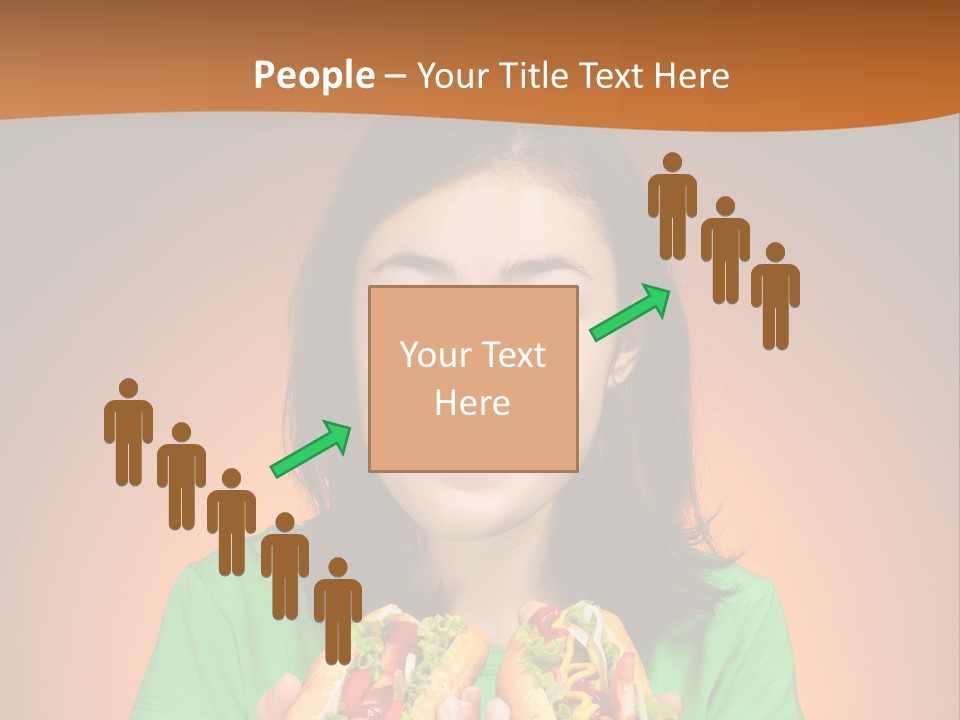Background Hungry Female PowerPoint Template