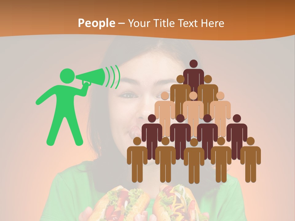 Background Hungry Female PowerPoint Template