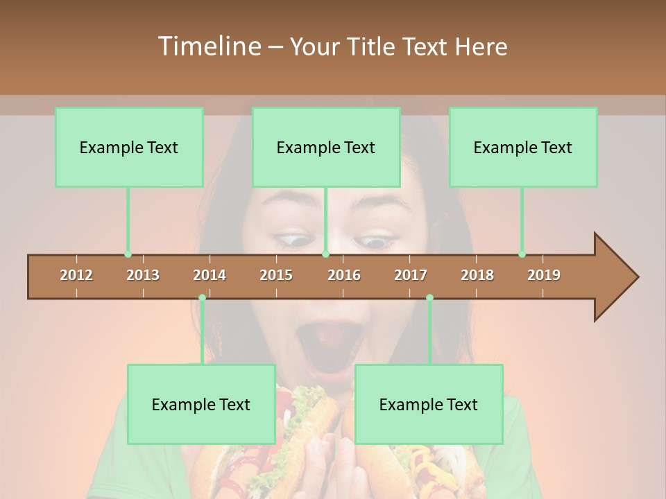 Junk Yellow Smile PowerPoint Template