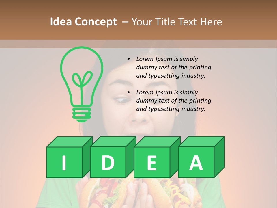 Junk Yellow Smile PowerPoint Template