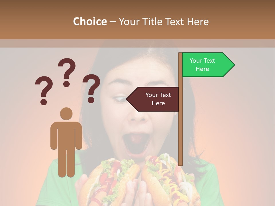 Junk Yellow Smile PowerPoint Template