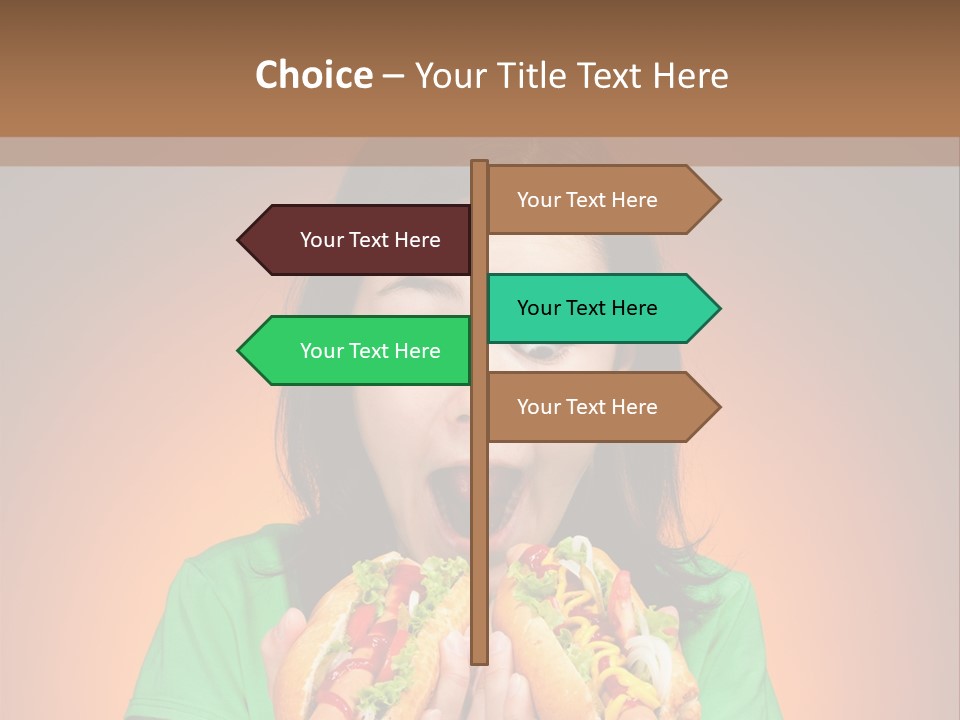 Junk Yellow Smile PowerPoint Template