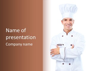 Cook Culinary Boy PowerPoint Template