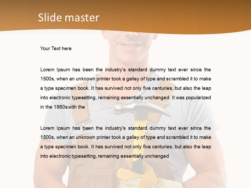 Human Man Profession PowerPoint Template