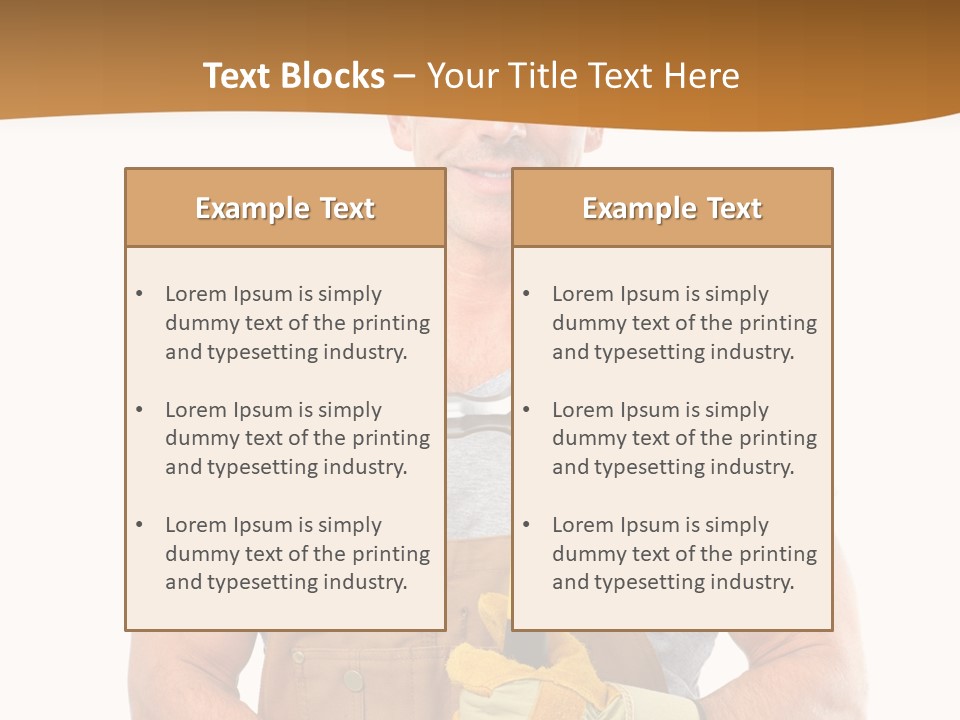 Human Man Profession PowerPoint Template