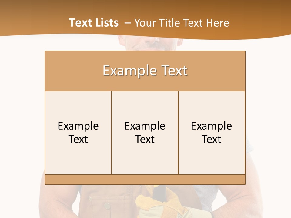 Human Man Profession PowerPoint Template