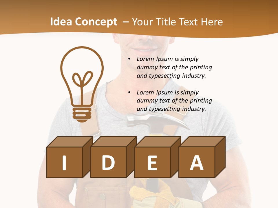 Human Man Profession PowerPoint Template