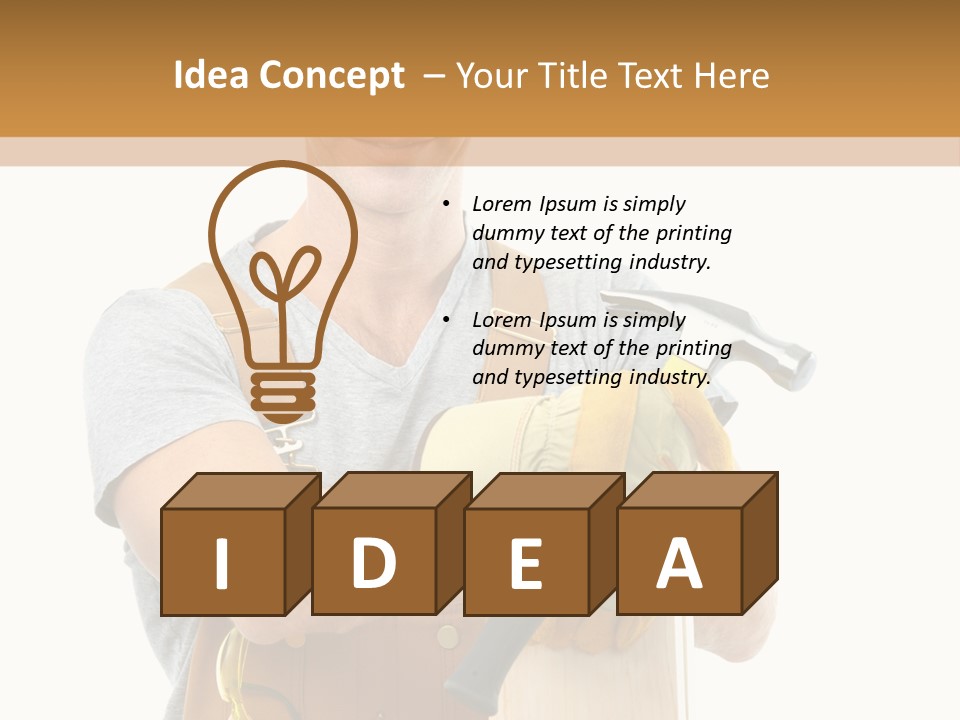 Job Wire Human PowerPoint Template