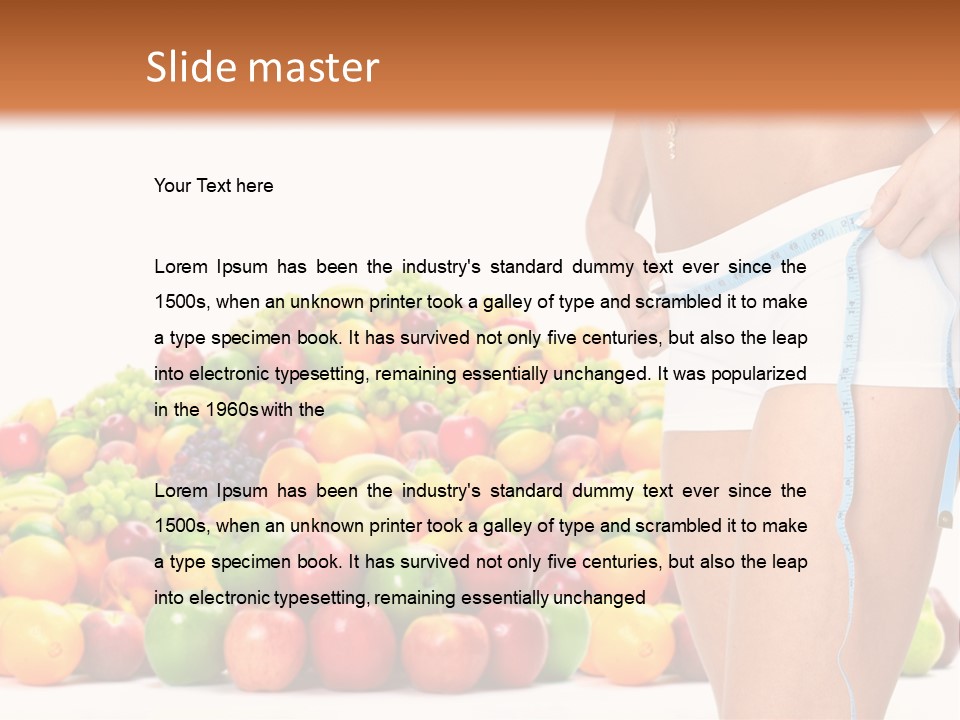 Beauty Health Tape PowerPoint Template