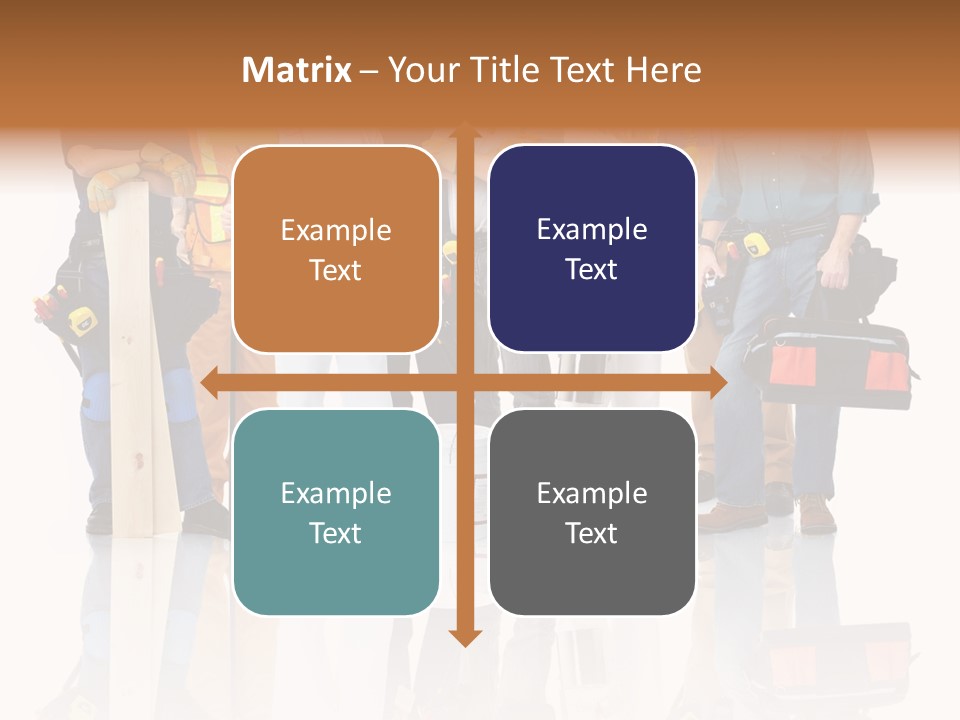 Isolated Staff Contractor PowerPoint Template